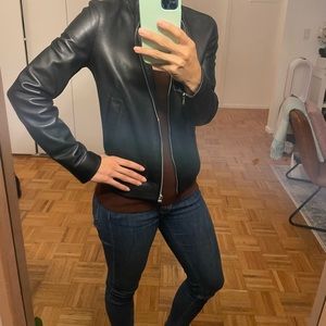 Massimo Dutti Napa Leather Jacket